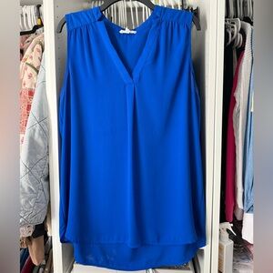 Pleione Vivid Blue Sleeveless Blouse